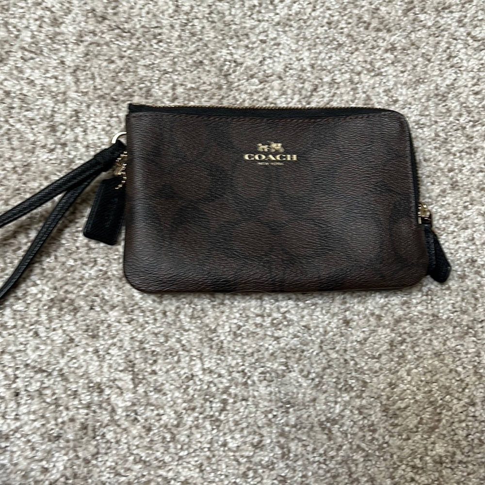 Coach Double Zipper Wristlet